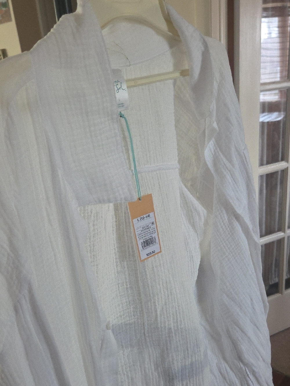 Kona Sol White Sheer Beach Cover Up